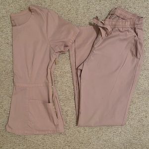 Jaanuu Baby Pink Scrub SET